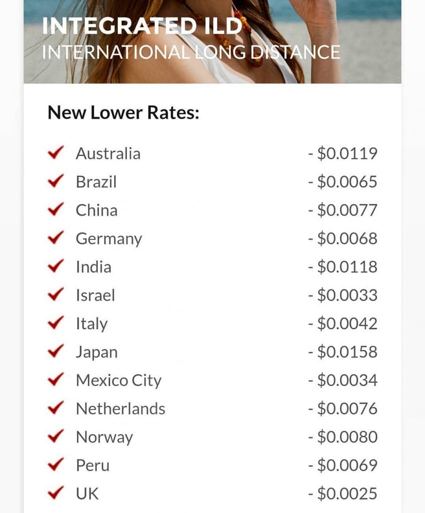 New (Lower Cost) International Long Distance Rates!