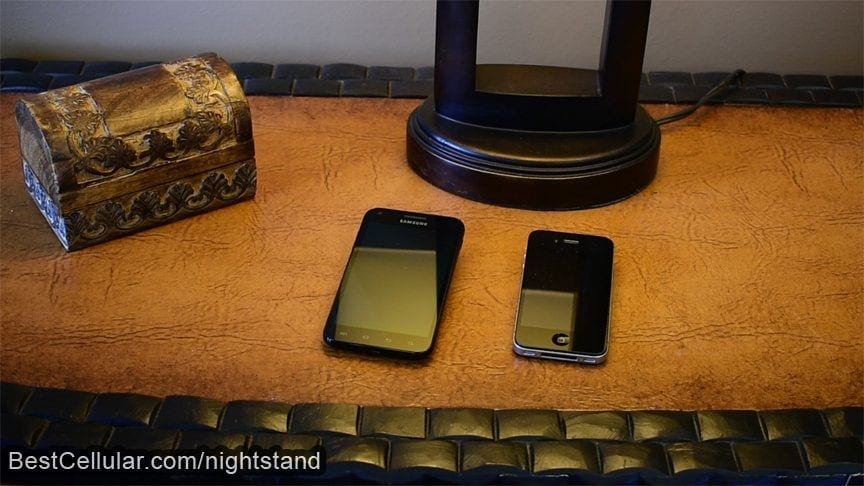 Can a phone crack while laying on the nightstand?