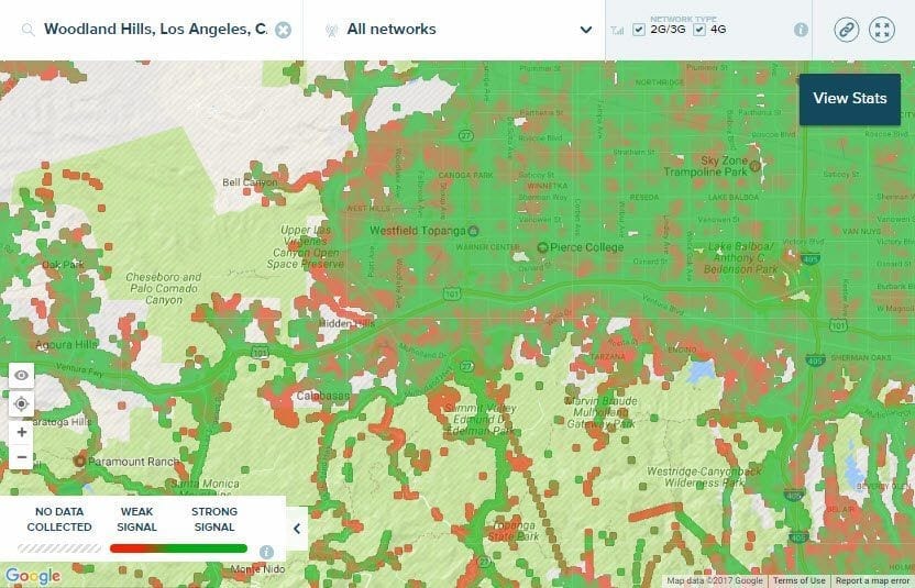 Who has the Best Cellular Coverage in Woodland Hills and Simi-Valley CA?