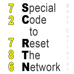 Sprint Network Reset with SCRTN Code