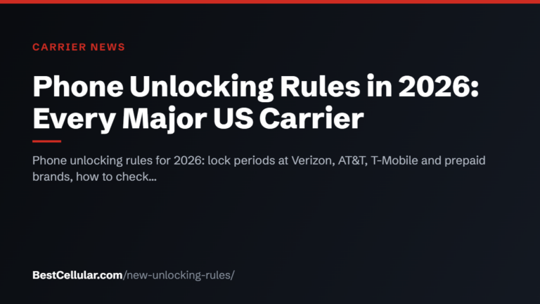 Phone Unlocking Rules in 2026: Every Major US Carrier — BestCellular.com carrier news