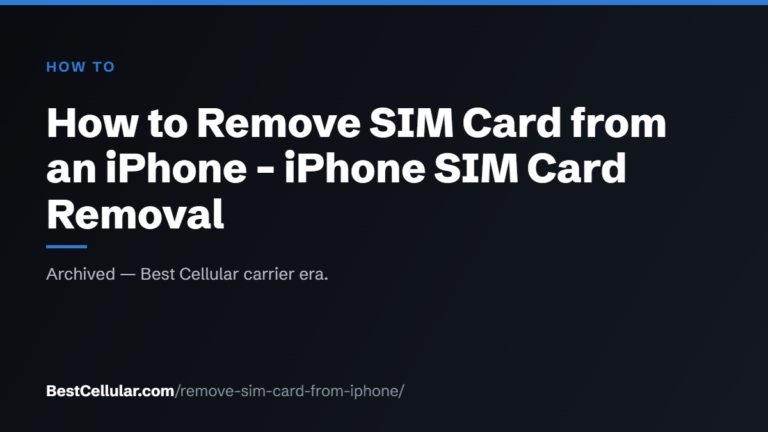 How to Remove SIM Card from an iPhone – iPhone SIM Card Removal — BestCellular.com how to